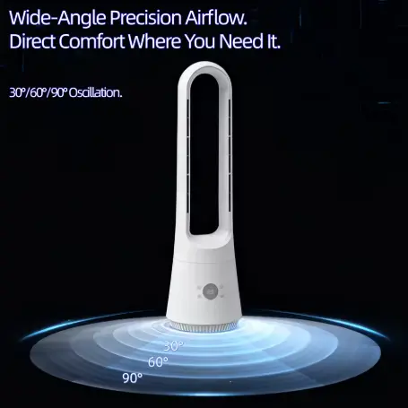 Hot Cool Bladeless Tower Vifte Smart luftrenser med fjernkontroll